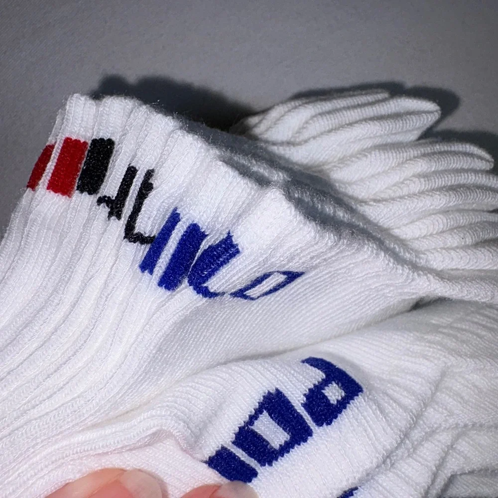 Polo Ralph Lauren Socks size 10 - 13 White New 8 Pack Low Cut Athletic Logo